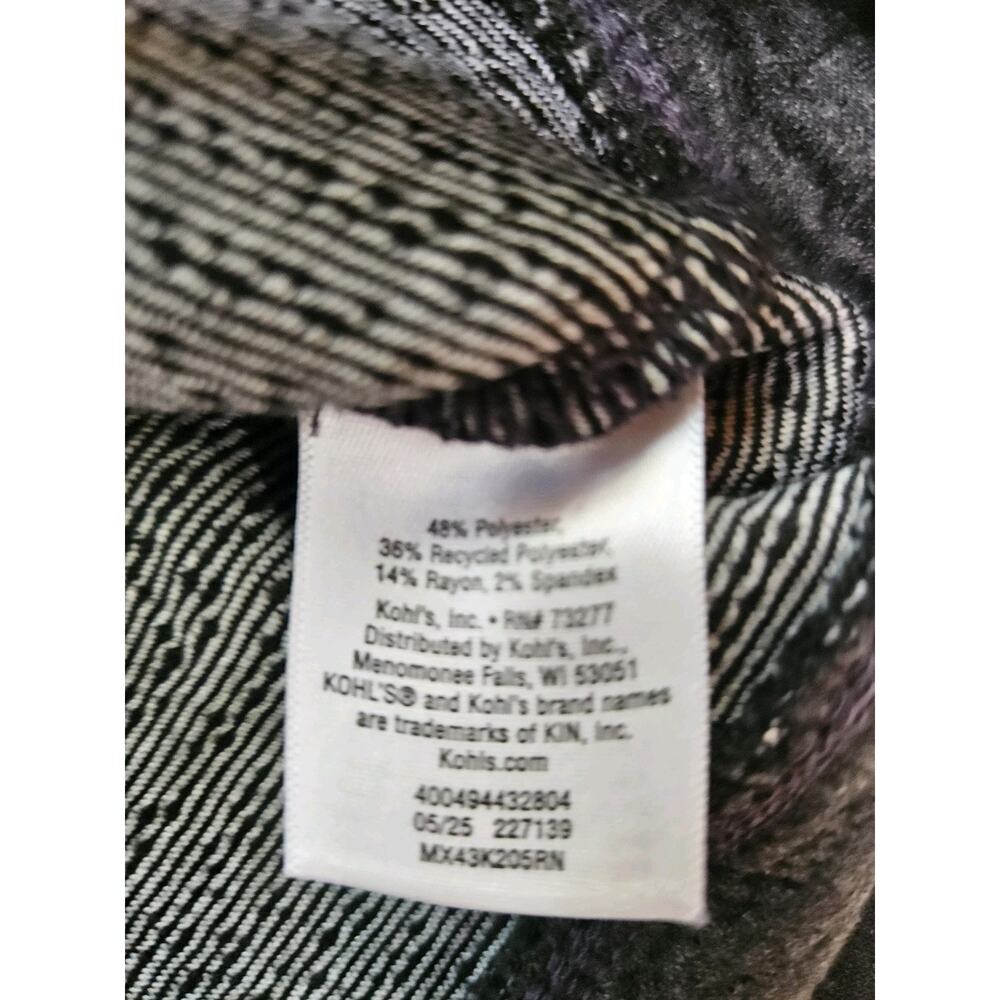 FLX Men's XL Gray Striped 1/4 Zip Mock Neck Pullover w/ Pockets - Picture 4 of 5